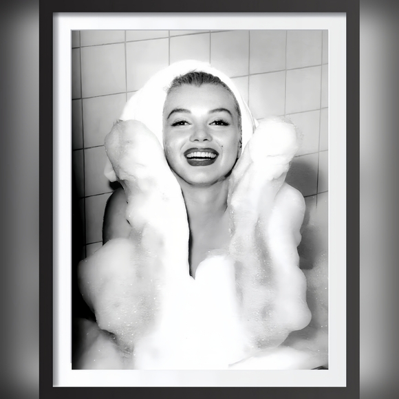 Marilyn Monroe Rare Vintage Bathroom Funny Art Print Framed 11x14 - Picture 2 of 11